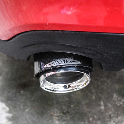 适用于宝马mini改装JCW尾喉cooper装饰碳纤维排气管高配尾喉