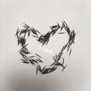 工厂定做打样迷你小拉簧线经0.2mm外径0.7小旋绕比高难度带钩拉簧