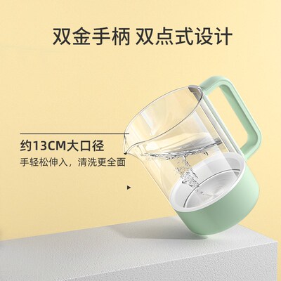 大嘴鸭全玻璃恒温壶调奶器热水壶配件水壶恒温热水壶大容量1.3L