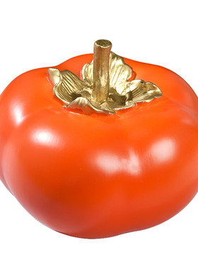 铜柿子摆件家居客厅装饰品结婚礼物乔迁新居搬家开业送人送礼礼品