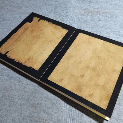 高质量国展册页纯手工加厚卡纸空白汉简残片仿古做旧6折12页高端