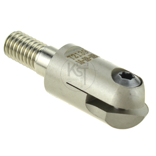 球形T2139可换锁牙式铣刀头球头刀杆钨钢抗震螺纹锁牙固式刀头R5