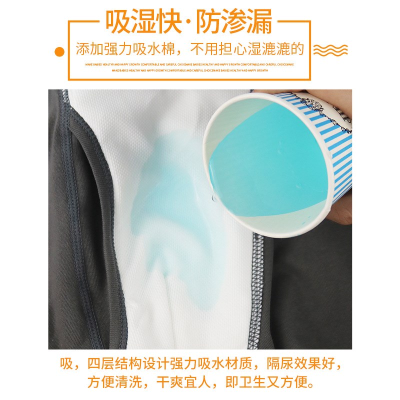 老人隔尿内裤护理贴身内裤女可水洗纯棉布尿裤尿不湿中老人内裤