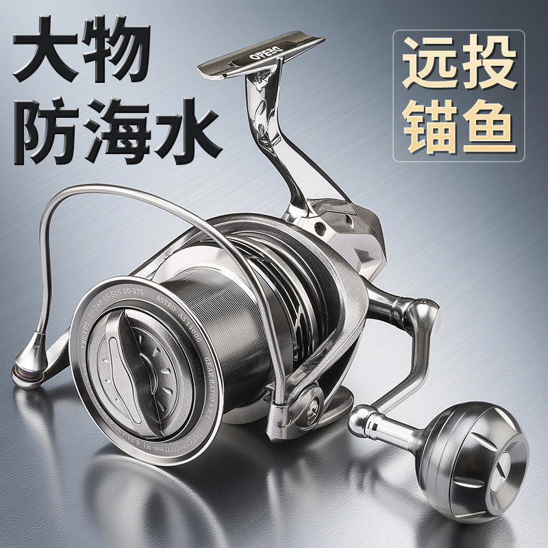德宝大物卷线器全金属远投轮无间隙渔轮锚鱼轮防海水海钓鱼线轮