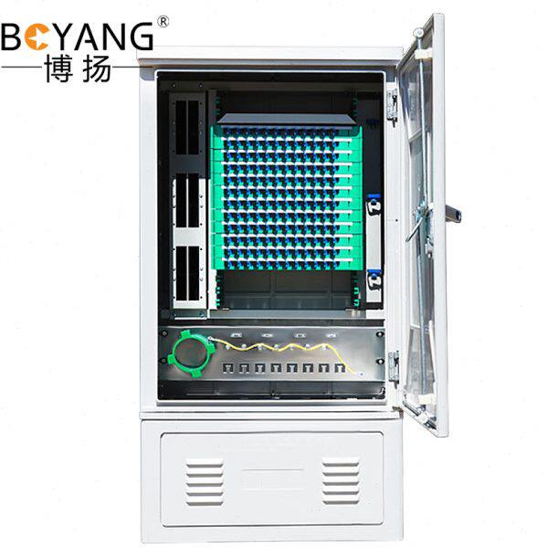 博扬（BOYANG）盒式室外光缆交接箱/光纤配线柜144芯满配SC熔纤盘