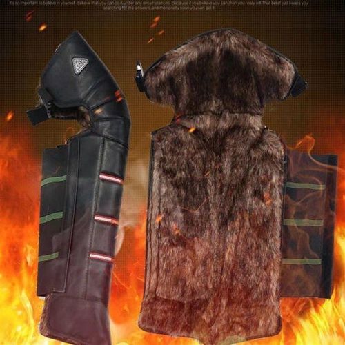 冬季骑行快脱护膝护腿防寒保暖挡风加绒加厚快递外卖电动车摩托车