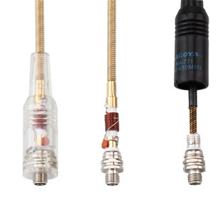 透明NA771手持对讲机高增益双段手台天线强信号 泉盛K5 宝峰UV5R