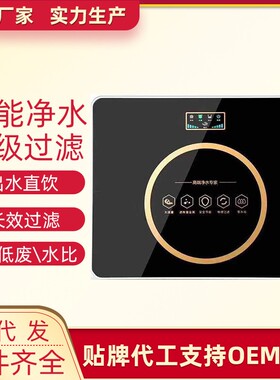 家用净水器RO纯水一体机除水垢有桶反渗透净水机五级净化过滤直饮