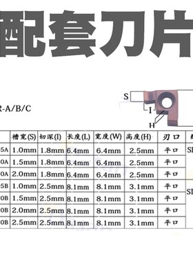 小径内孔切槽刀SIGER1210B抗震刀杆GER刀片割槽割断2020-EH弹簧钢