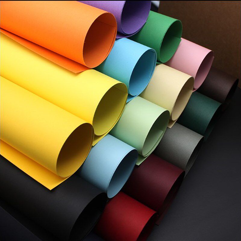 包邮4开彩色卡纸200克厚硬卡纸DIY手工纸剪纸手绘贺卡双面4K彩卡