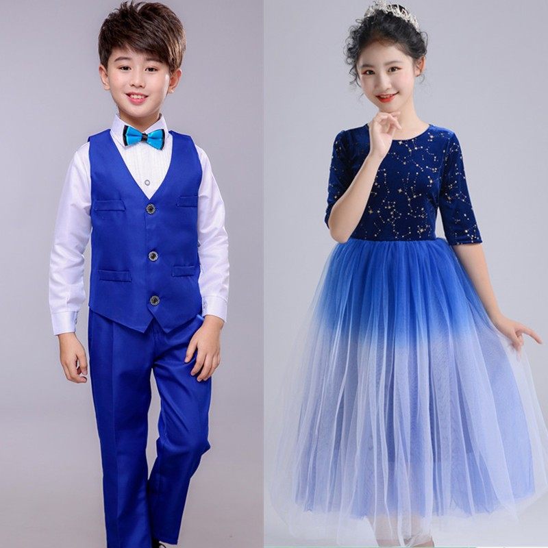 新款元旦儿童大合唱演出服中小学生男女童舞蹈演讲朗诵长袖长裙,童装/婴儿装/亲子装,儿童演出服,淘宝优惠券,粉丝福利购,淘宝优惠卷