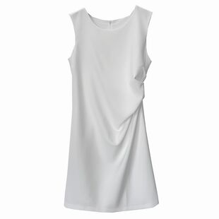 2021新款夏白色修身显瘦短款气质连衣裙晚宴年会小个子生日礼服女