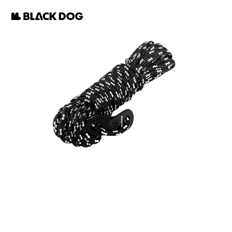 BLACKDOG黑狗户外天幕加粗反光风绳尼龙材质套装帐篷绳子帐篷配件
