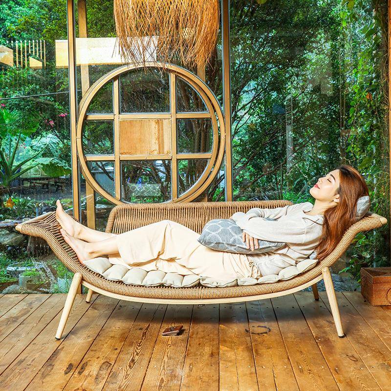 阳台贵妃躺椅沙发单人户型卧家用简约民宿TH001美人中室式贵妃小