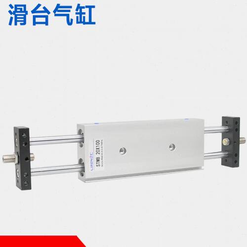 STMB气缸10 16 20 25X50X75X100X125X150磁性滑台双杆双轴导杆缸