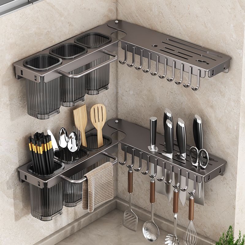 厨房刀架置物架家用壁挂免打孔多功能筷子筒刀具一体收纳架刀架,厨房/烹饪用具,厨房置物架/置物柜/角架,淘宝优惠券,粉丝福利购,淘宝优惠卷