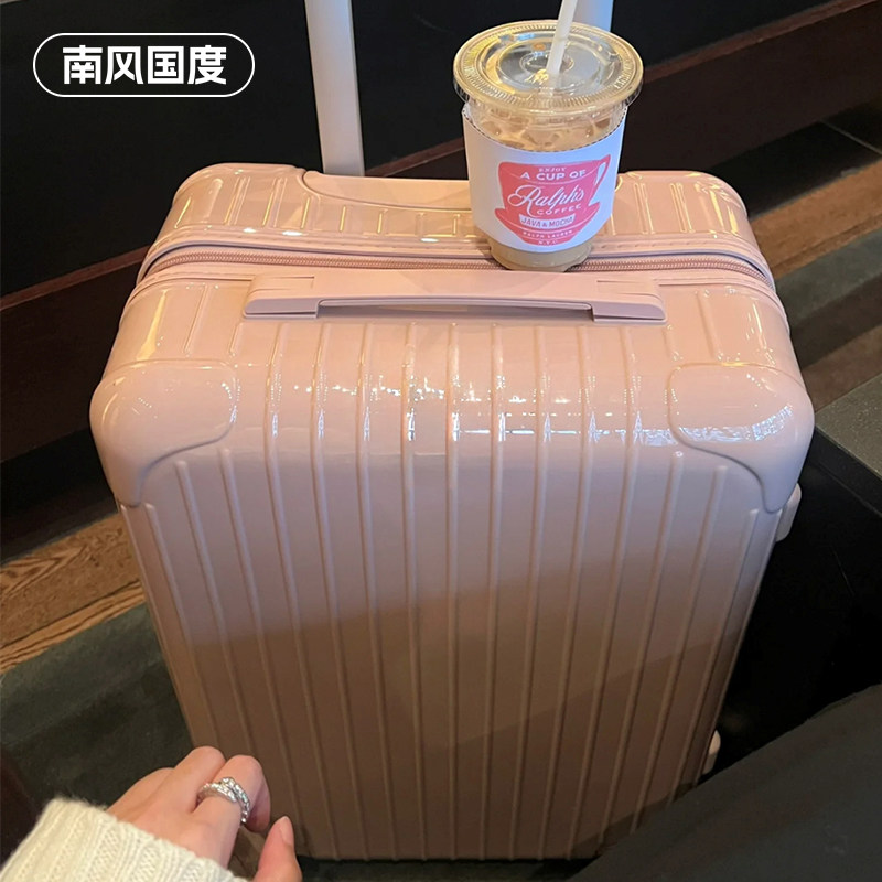 行李箱女日系20寸学生拉杆箱24超轻静音万向轮Q旅行密码皮箱子网