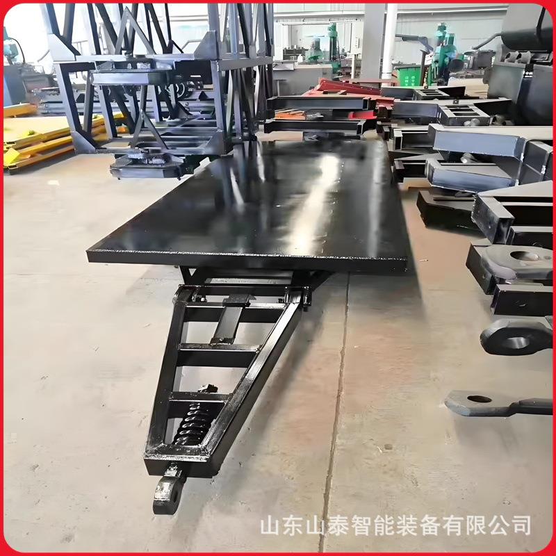 牵引式平板拖车无动力平板拖车运行平稳四轮平板转运拖车