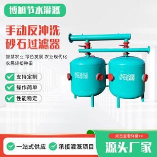砂石反冲洗过滤器水肥一体化泵房过滤系统手动反冲洗砂石过滤器