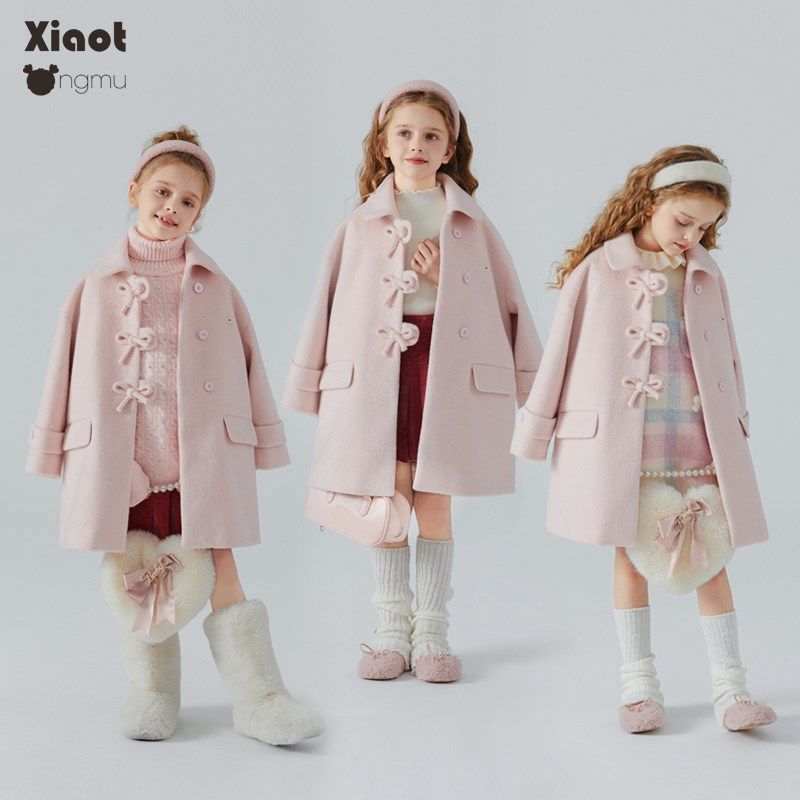 小童木 千金风女童毛呢大衣2025新款夹棉加厚儿童中长款呢子外套,童装/婴儿装/亲子装,呢大衣,淘宝优惠券,粉丝福利购,淘宝优惠卷