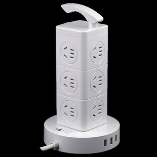 慈慈智能多功能插排立式塔式插座排插带线USB充电源接拖线板家用