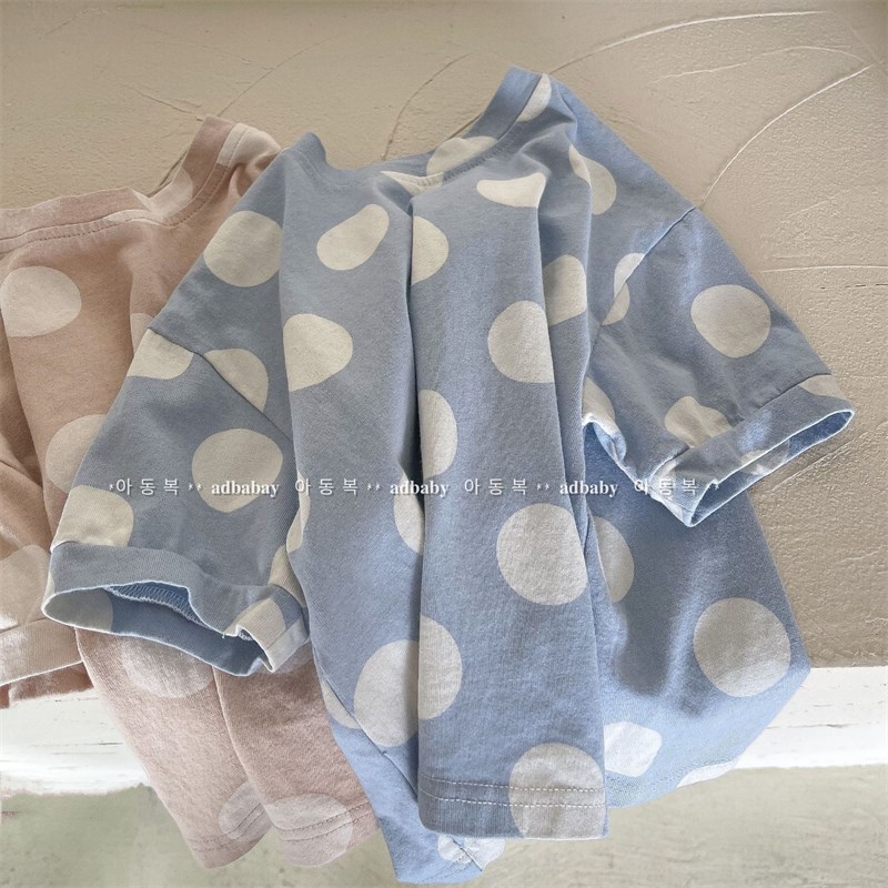 儿童麻棉短袖T恤夏季韩国童装男女童打底衫女宝宝宽松休闲套头衫