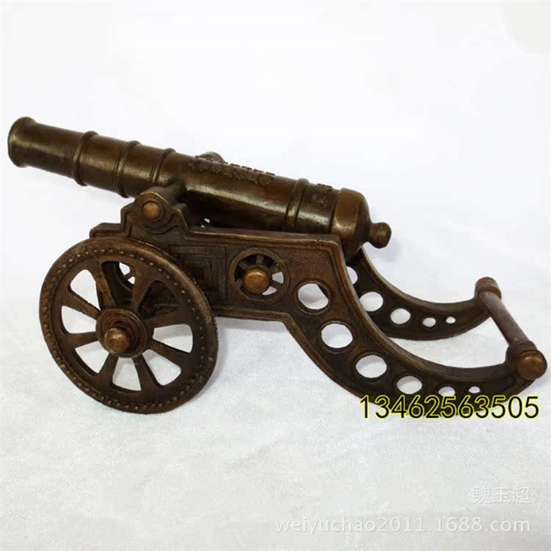 铜大炮摆件纯铜一炮而红家居办公室工艺品T客厅装饰品摆设