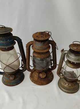 民俗怀旧老物件老式马灯铁皮手提煤油灯影视N道具火锅店装饰品摆