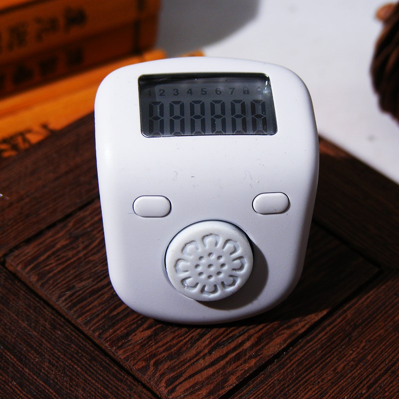 计数器手按充电式戒指型夜光静电子显数七通道计数器手按充电手动图片