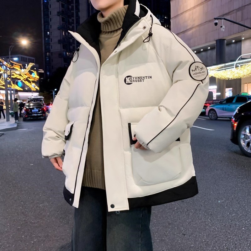 潮流男孩冬季加厚棉l袄12岁初中学生13羽绒棉服15大童短款棉衣外