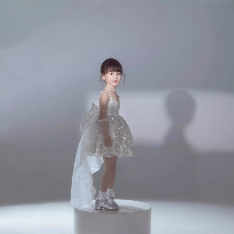 女童花童儿童公主裙合唱舞台走秀生日婚礼主持钢琴演出礼服连衣裙