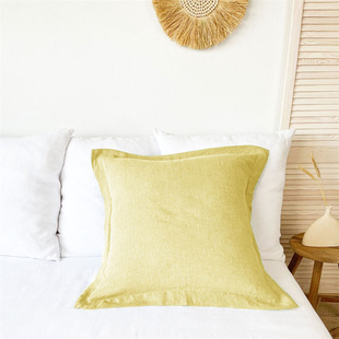 夏季轻奢沙发客厅抱枕套亚麻床头靠垫办公室腰靠大抱枕套靠背定制