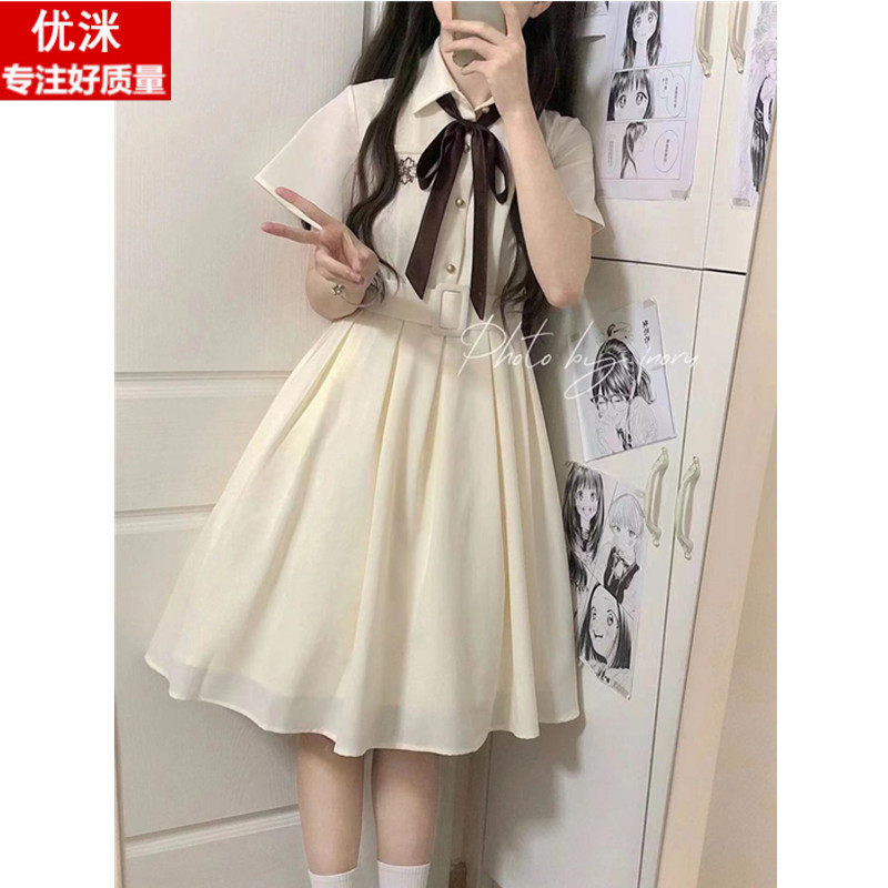 女大童雪纺裙子夏季女孩甜美日系12-15岁初中生学院风系带连衣裙,童装/婴儿装/亲子装,连衣裙,淘宝优惠券,粉丝福利购,淘宝优惠卷