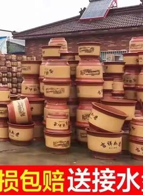 陶瓷号陶土粗陶特大码花盆清紫大砂仓17096K866盆景处理桂兰花花