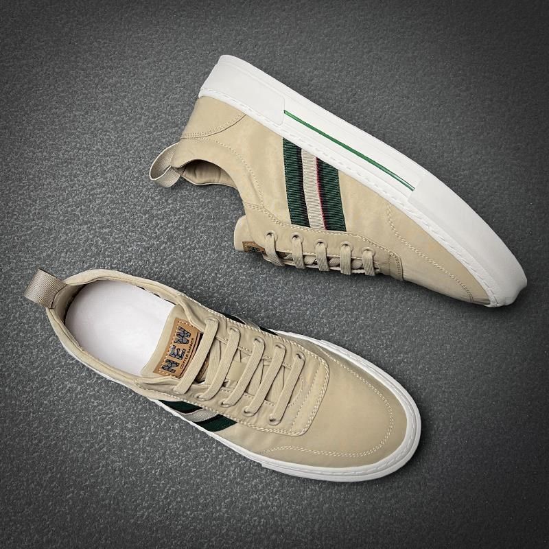 布鞋2025春季新款厚底纯色一脚蹬休闲鞋男士低帮透气冰丝布板鞋潮,流行男鞋,休闲板鞋,淘宝优惠券,粉丝福利购,淘宝优惠卷