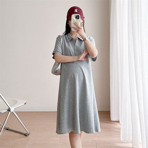 孕妇连衣裙小个子夏季大码宽松夏款2025新款孕妇装夏装短袖t恤裙