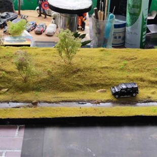 场景模型手办地台模型沙盘定制草地水景树场景