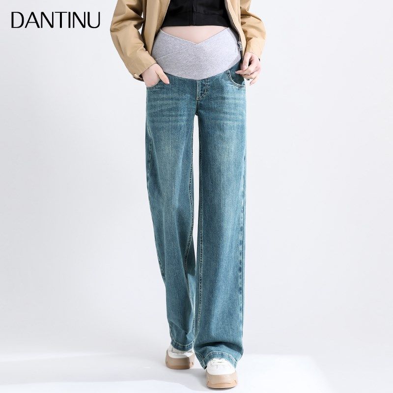 孕妇裤子春夏款外穿交叉低腰宽松直筒显瘦休闲阔腿裤牛仔拖地长裤,孕妇装/孕产妇用品/营养,孕妇休闲裤,淘宝优惠券,粉丝福利购,淘宝优惠卷