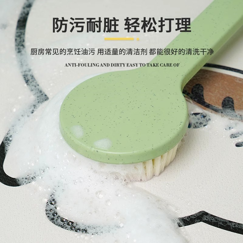 厨房地垫防滑g防水防油可擦免洗吸水长条地毯家用耐脏转角脚垫