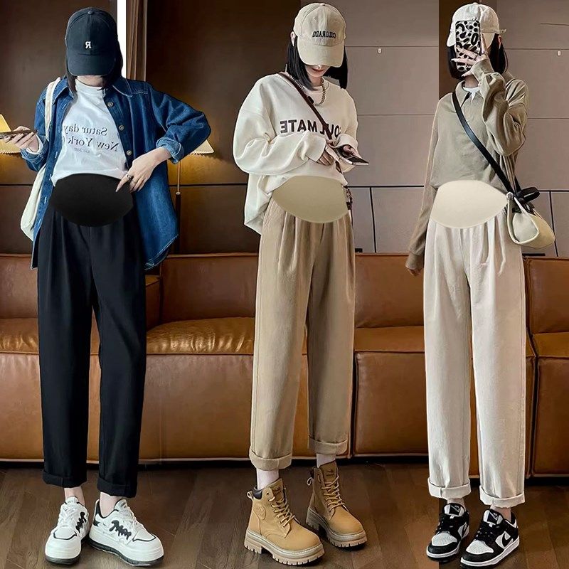 孕妇裤2024春夏季宽松工装裤九分裤阔腿裤日系老爹直筒萝卜哈伦裤,孕妇装/孕产妇用品/营养,孕妇休闲裤,淘宝优惠券,粉丝福利购,淘宝优惠卷