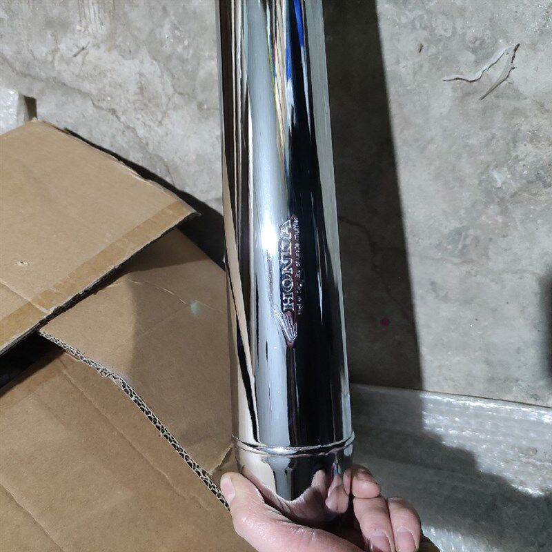 天津天虹90消声器TH90 B1 B2排气管烟筒 摩托车排气筒静音 老款