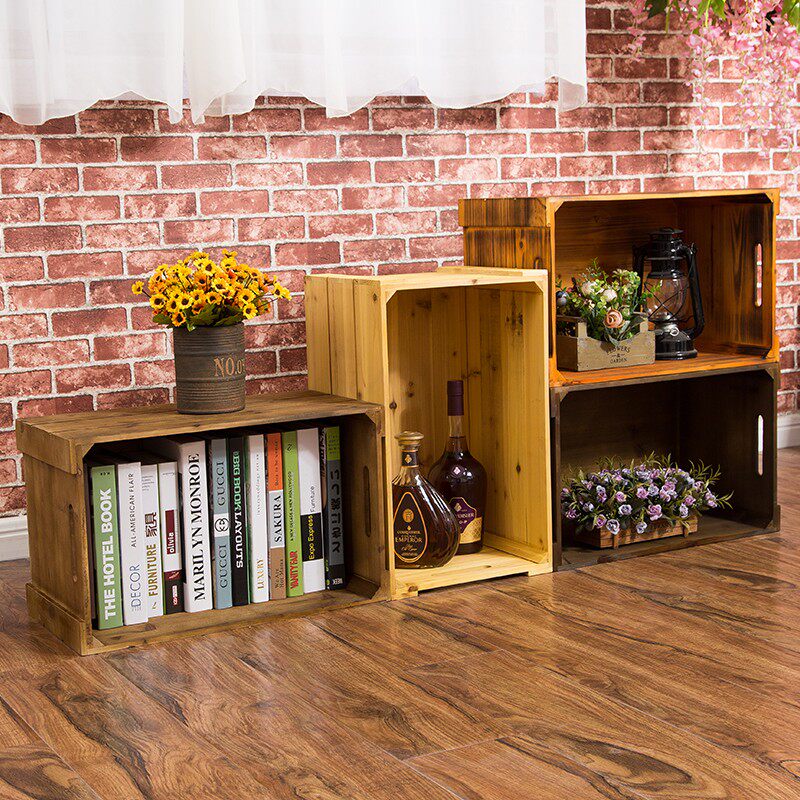 中国风实木收纳箱红酒木箱定制道具复古储物箱玩具整理收纳杂物箱