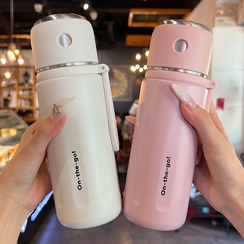 保温杯女2024新款大容量316不锈钢水杯学生儿童上学专用保冷杯子