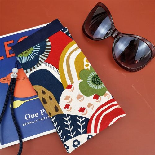 糖包儿手工便携布艺墨镜袋和风太阳眼镜收纳包保护套眼镜袋抗压