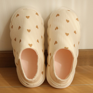 月子鞋春秋季产后产妇鞋四五月份室内厚底包跟软T底月子拖鞋春夏