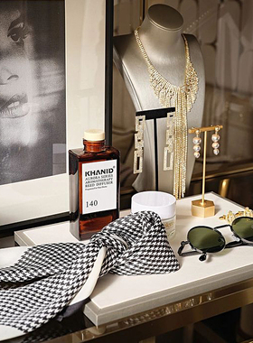 样板房售楼部定制衣柜衣帽间台面E桌面梳妆台托盘套件模特摆件