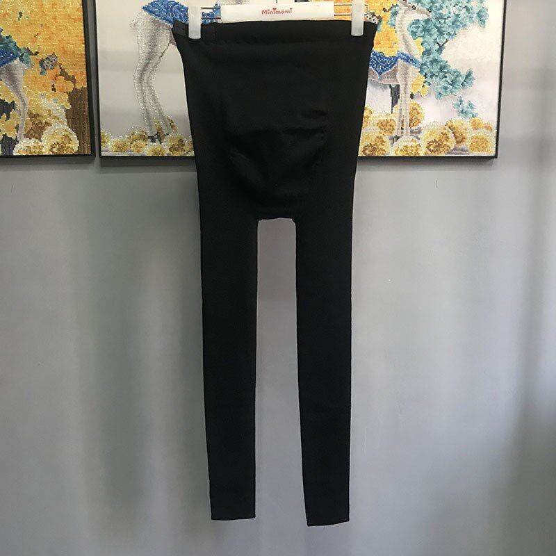 孕妇打底裤春秋冬款外穿丝袜薄绒托腹踩脚高弹打底袜子Y春秋孕妇