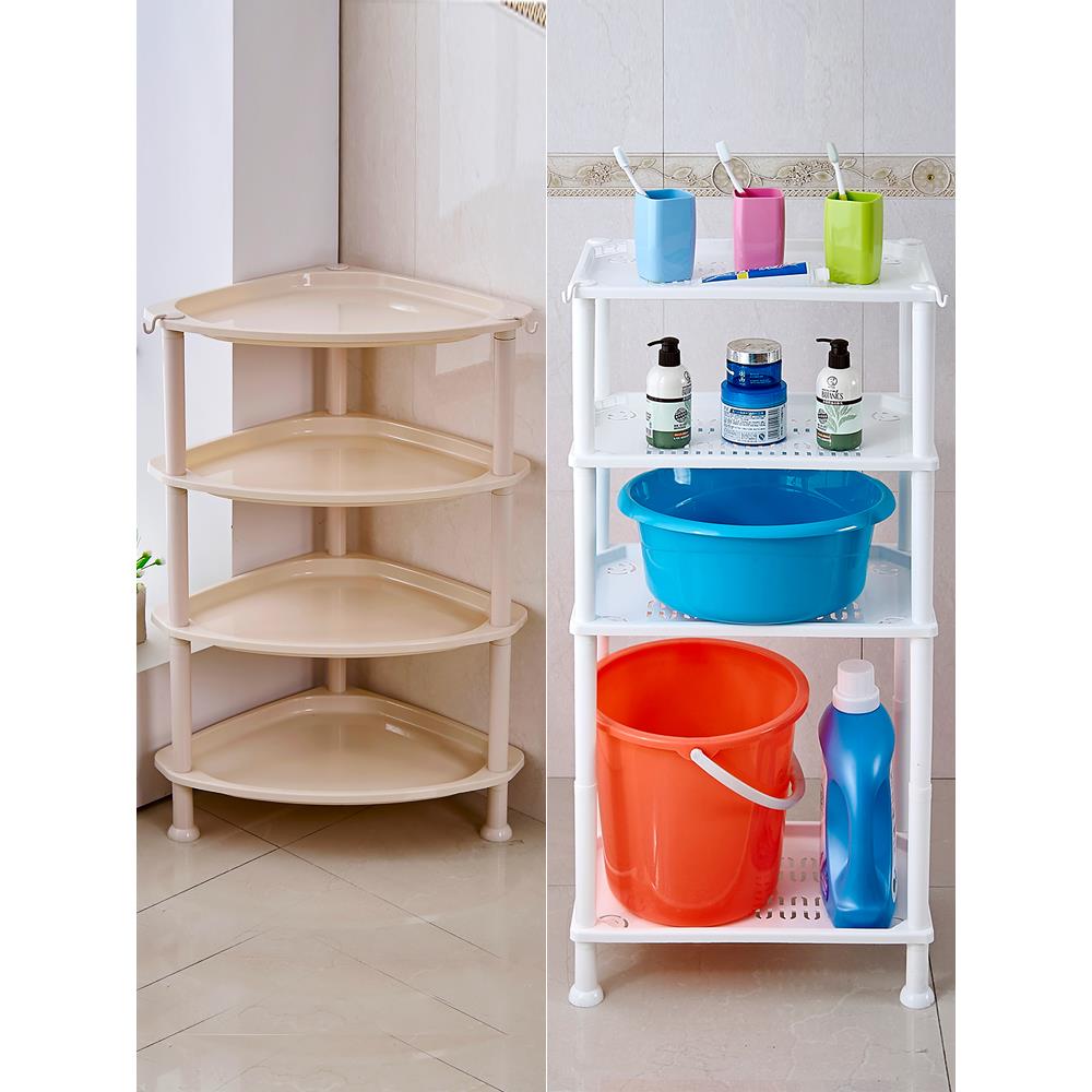 卫生间放盆架宿舍浴室洗脸盆x架子落地三角架置物架多层收纳三脚