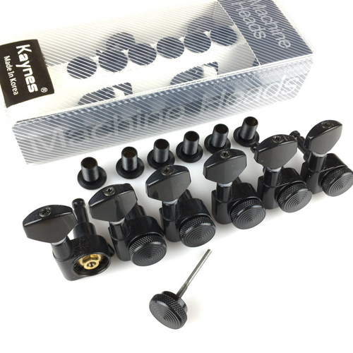 韩产JINHO 黑色  电吉他自锁琴头钮 锁弦卷弦器 琴钮 弦钮 旋钮