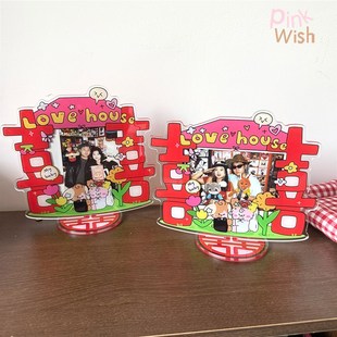 inwih白昼梦拍立得照片相框摆台寸结婚wide宽幅寸立牌